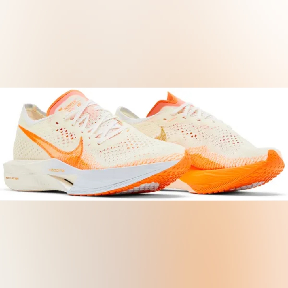 Nike Women's ZoomX Bright Mandarin White/Orange Sneakers Size 7 US